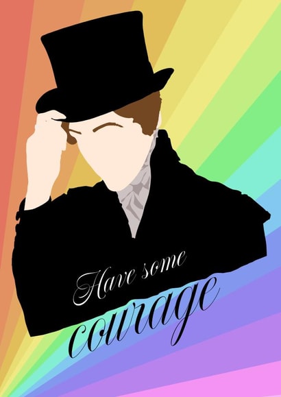 Have some courage Gentlemen Jack card created by Paper Artist UK