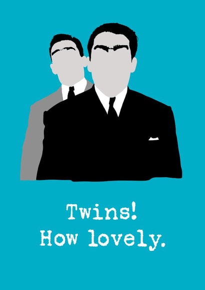 Congratulations on the birth of your twins! created by Paper Artist UK