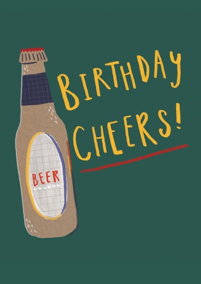 Birthday Cheers Beer on Craft Card created by Laura Pantony