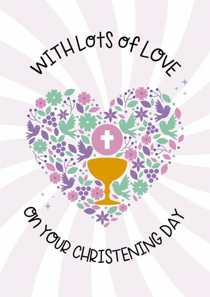 Christening card created by Lucy Rose Party