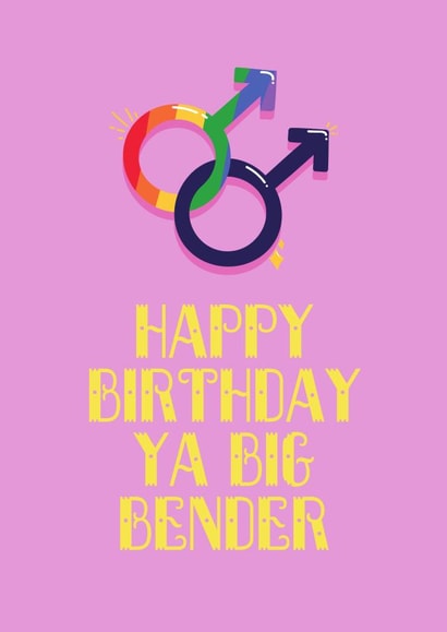 Send your favourite gay this card!  created by Ink Icons 