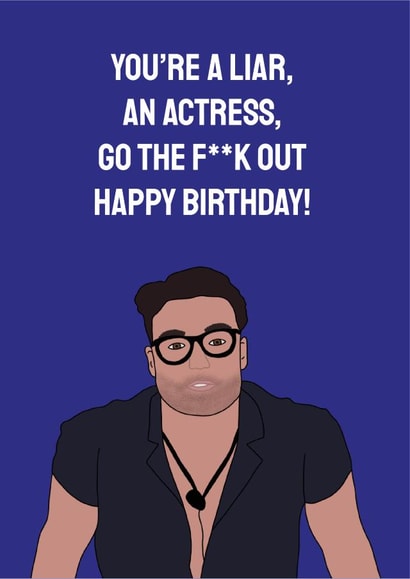 Davide Love Island Birthday Card created by Twenty Six Design