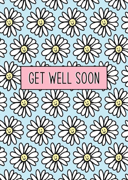 Get well soon, thinking of you, feel better, Floral card, just because, for her created by By Emma Dearling