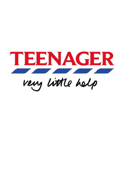 Funny Teenager, 13th birthday card created by Urban Collie