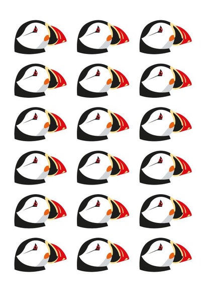 Puffin Repeat created by Jaypea Art