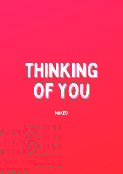 Thinking of you naked cheeky card  created by Meg's Creative Outlet