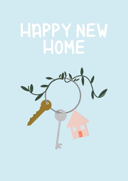 Classic New Home Card - House Keys - Happy New Home created by Ellen Cawley