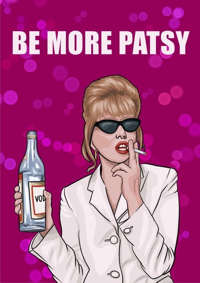 Ab Fab Card created by Glam Brock