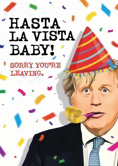 Funny Leaving / Retirement Card - Boris Johnson created by Mrs Best Paper Co.