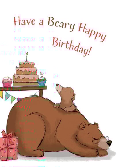 Beary Happy Birthday! created by Jade Lawley Illustration