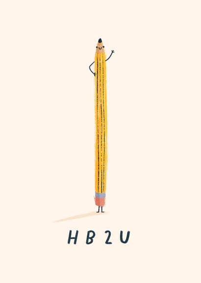 HB 2 U Birthday Card created by Pilea Press