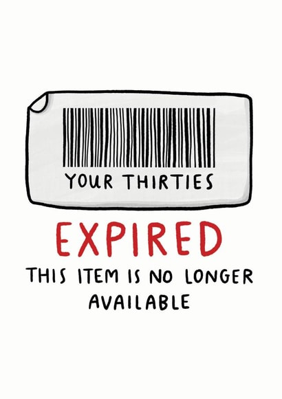 Thirties Expired created by Arrow Gift Co