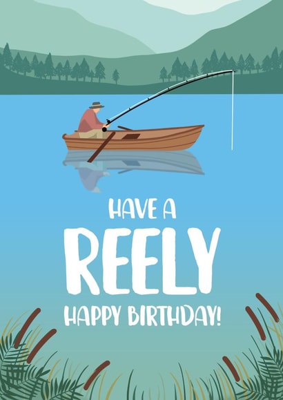 Funny Birthday Card - For Him - Fishing created by The Cake Thief