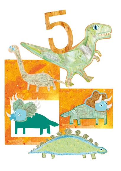 5 TODAY! HAPPY 5TH BIRTHDAY CARD created by Anya Higginson