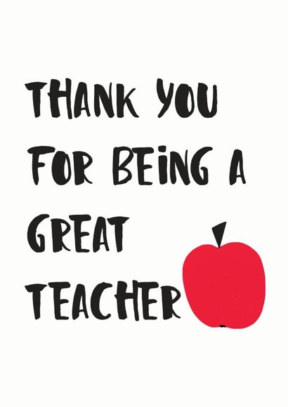 Teacher Thank You Card created by Wonder Love