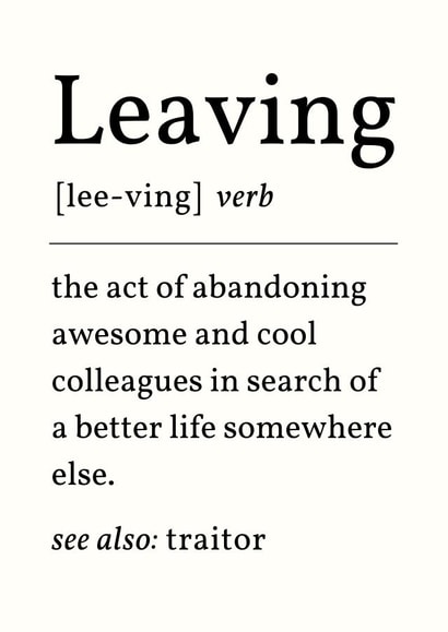 Leaving Card created by Sundiva Designs