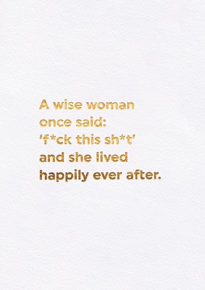 A Wise Women Birthday Card created by Brainbox Candy
