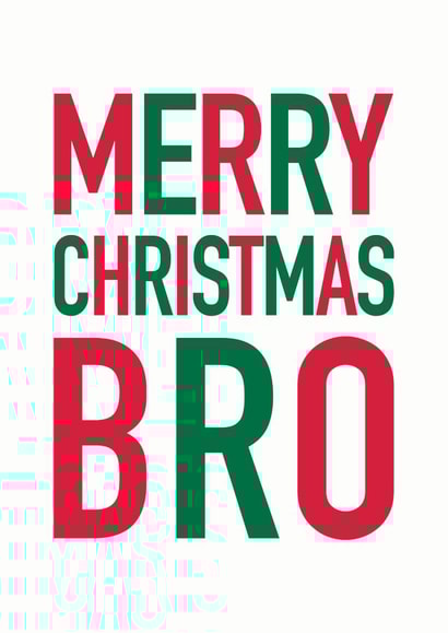 Merry Christmas Bro Card created by Studio 9