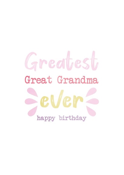 Great Grandma Birthday Card created by Loopy Creative