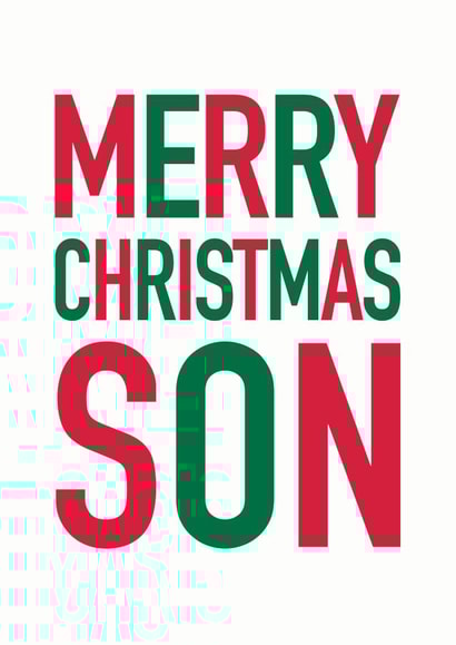 Merry Christmas Son Card created by Studio 9