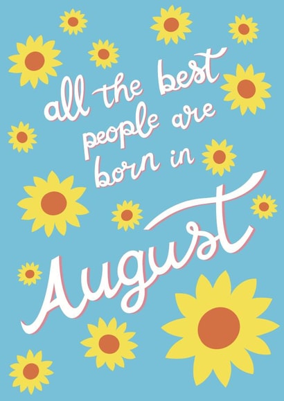 August Birthday created by Emma Blue