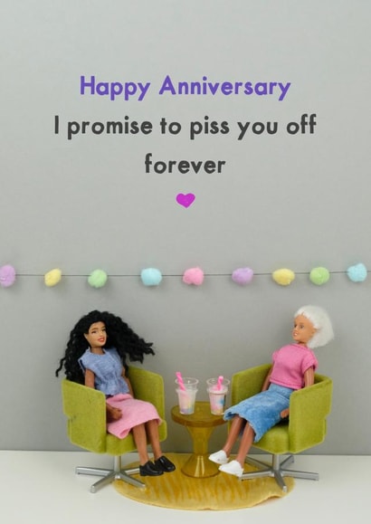 Anniversary piss off 1000 created by Bold & Bright Cards