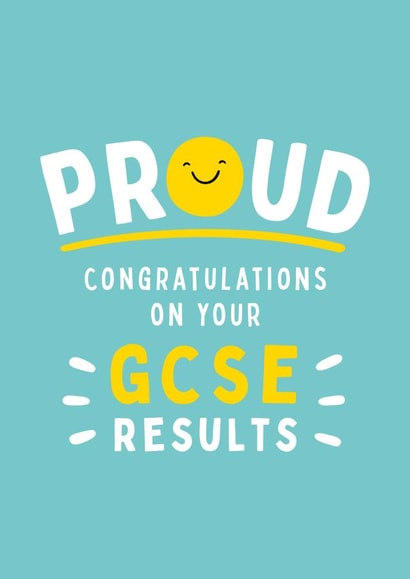 Proud GCSE Exam Results Card created by Fliss Muir