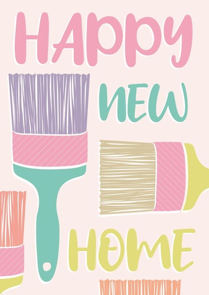 Happy new home card created by Louise Parr Studio
