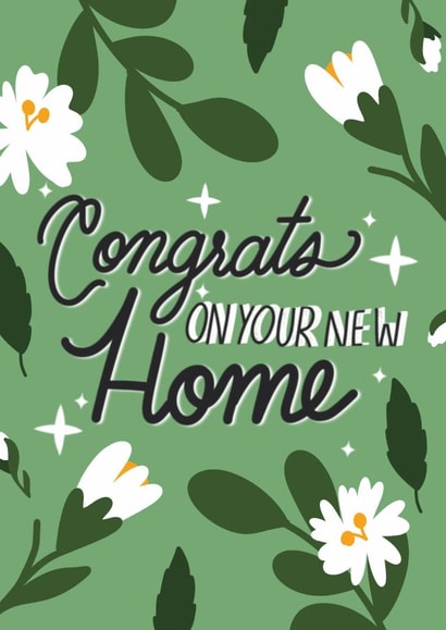 Garden new home greeting card created by Shei Anapi