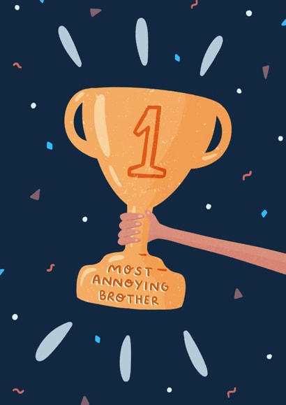Annoying Brother Birthday Card created by Pilea Press
