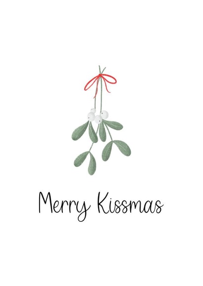Merry Kissmas Card created by Kalm Lettering