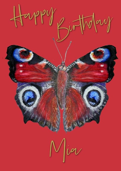 Happy Birthday Mia  created by Magenta Rose Designs
