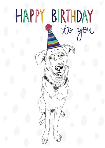 Dog Happy Birthday Card created by Bramble Designs