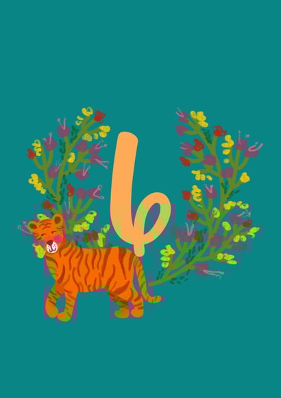 Happy 6th Birthday created by Happy Beespoke Designs