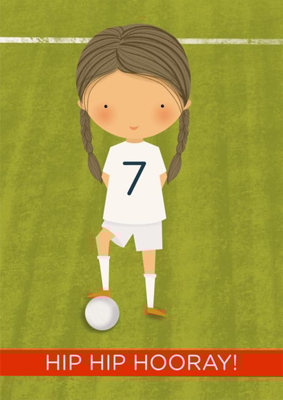 Hip hip hooray football birthday card 1000 created by Bells Scambler