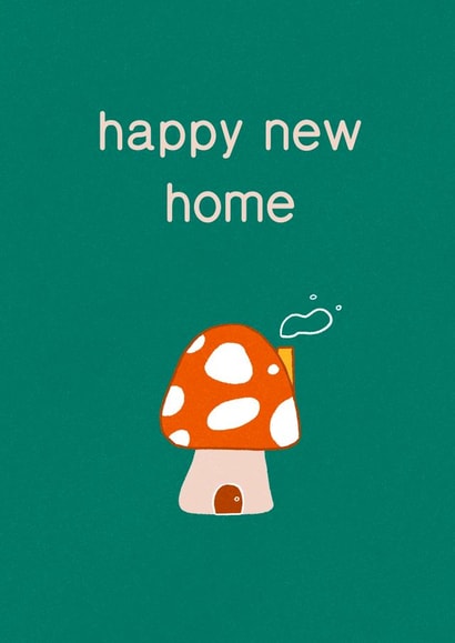 Happy new toadstool home created by Vicky Hughes