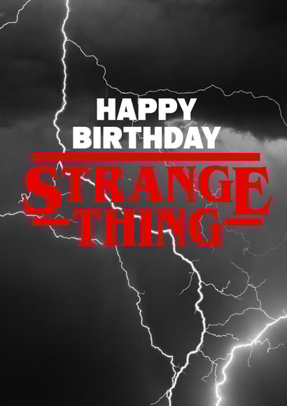Happy Birthday Strange Thing created by @sophie robbens