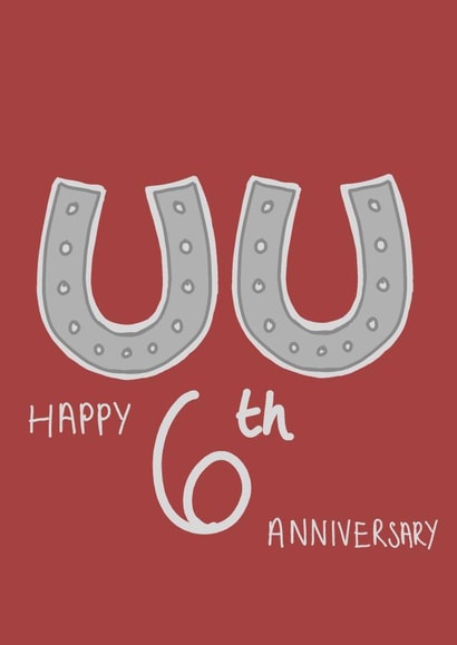 Happy 6th Anniversary created by Amelia Paveley