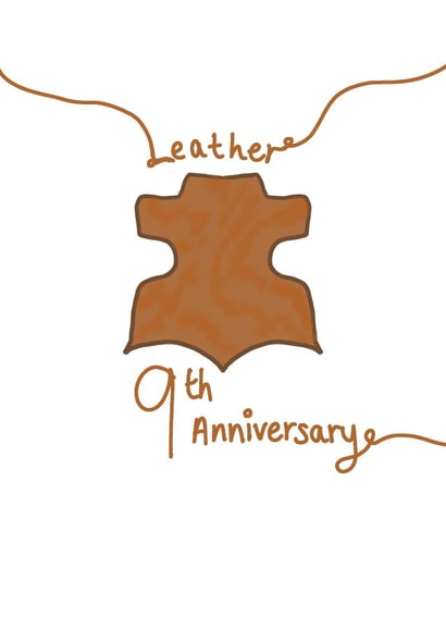 Leather 9th Anniversary created by Amelia Paveley