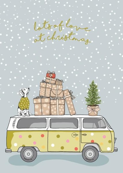 Camper Van Christmas Card | thortful