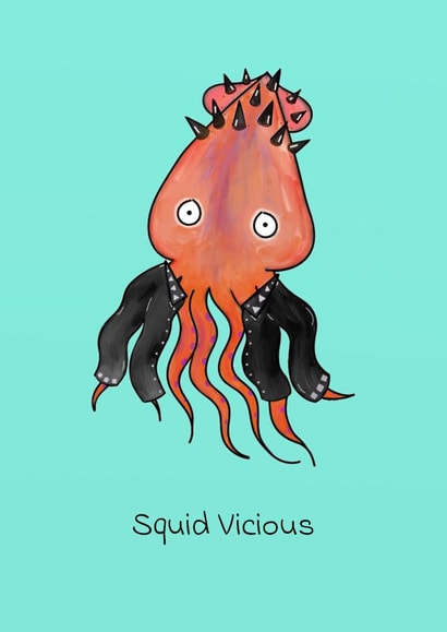 Squid Vicious - just because! created by Quack Animal Art