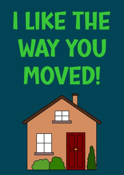 Funny music inspired moving home card! created by The Fixby Fox