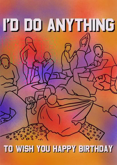 I’d Do Anything Pop Punk Birthday Card – Simple Plan Album Cover created by Pop Punk Prints