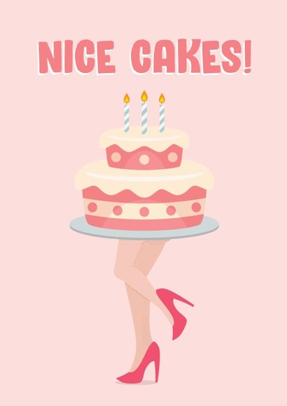 Nice Cakes Birthday Card created by James  Steer
