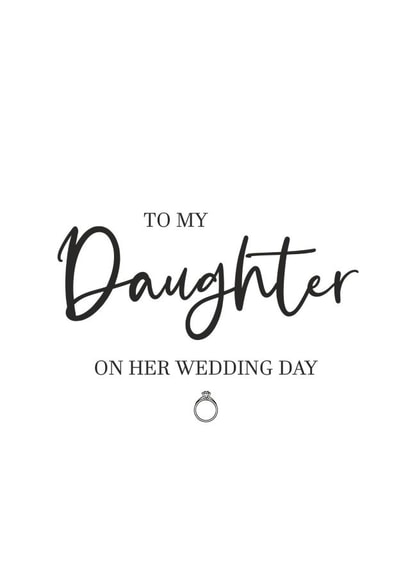 Daughter wedding day created by Totally Mailed It