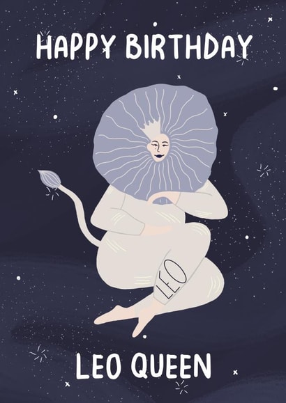 Happy Birthday Leo Queen created by Heather Rose Designs