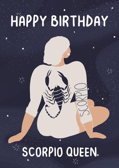 Zodiac Birthday Card 1000 created by Heather Rose Designs