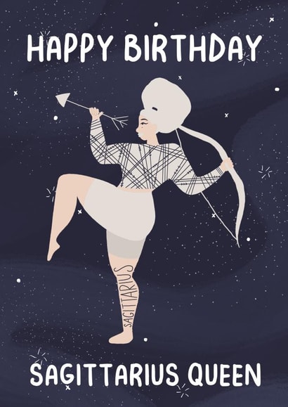 Zodiac Birthday Card 1001 created by Heather Rose Designs