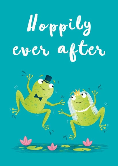 Hoppilly Ever After Frog Wedding Card created by Hannah Jayne Lewin