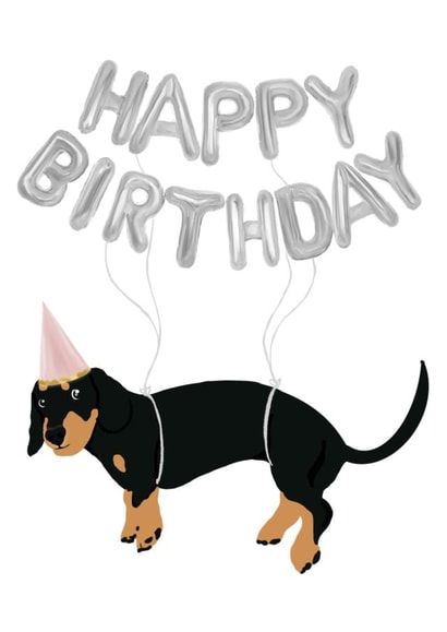Happy Birthday Sausage Dog created by Wire and Smooth